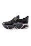 Women's Thick Sole Stone Stretch Sneakers Shoes Black Black 239952692 - 3