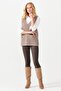 Women's V-Neck Felted Embroidered Buttoned Vest with Shoulder Pocket Cover02422114 Mink - 2