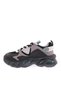 Woman's lace-up thick sole sneakers shoes black green 812323138 - 3