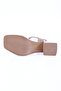 Women's Braided Heeled Sandals Tan Genuine Leather 2101123219 - 5