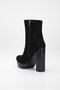 Shoes Women's Platform Thick Heeled Faux Leather Boots - 6