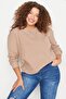Taş Bisiklet Yaka Selanik İnce Örme Büyük Beden SweatshirtTBBAW23AO00069