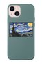 Iphone 14 Compatible Starry Night Table Design Phone Case With Suede Inside Launch Phone Case