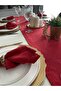 Pearl Velvet Textured Runner Red (Napkins Not Included) - 4