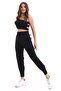 Scuba Diver Jogger Sweatpants High Waist Wide Belt Leg Pleat Detailed - 2