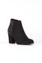Starly Black Luxury Suede Back Detailed Heeled Boots Bottie - 4