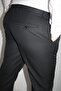 My Friend Men's Black Wide Cut Fabric Trousers - 4