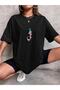 Planets Printed Women's Oversize Tshirt- - 2