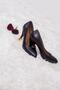 Genuine Leather Black Women's Heeled Leather Shoes Trc-0301 - 5