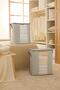 2 Pieces Window Stuff&things Gray Striped Pillow Quilt Sweater Hurcu 45x30x50