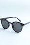 Marie Unisex Oval Round Black Matte New Season Vintage Uv400 Protected Sunglasses - 8