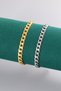 Men's Steel Barley Double Color Anti-Tarnish Bracelet Set - Imported Anti-Tarnish Steel - 3