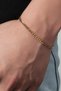 Men's Steel Yellow Figaro Anti-Tarnish Bracelet - Imported Anti-Tarnish Steel
