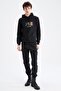 Slim Fit Kapüşonlu Sweatshirt - 2