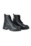 حذاء مسطح أسود للنساء Mp 222-2736zn