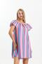 Multi-Colored Striped Dress Maternity Suitable Dress