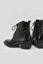 Women's Black Genuine Leather Lace-up Boots & Booties - 3