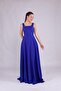 Women's Square Neck Sleeveless Maxi Length Evening Dress - 4