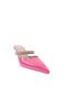 2051-22y Women's Pointed Toe Crystal Stone Banded Slippers - 2