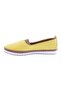 Woman's flat comfort shoe yellow genuine leather 914143246 - 3