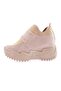 Women's Mega Thick Sole Silver Stone Sneakers 21510102831 - 3