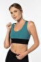 Green High Support Covered Sports Bra with Back Detail - 6