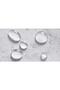 Bathroom Curtain 1X110X200 Single Panel Shower Curtain with Ring Gift Shower Cabin Curtain 5026 White - 5