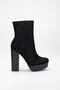 Shoes Women's Platform Thick Heeled Faux Leather Boots - 5