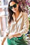 Women's Stone Jacquard Textured Woven Shirt GML-19001036 - 3