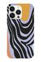 Iphone 14 Pro Compatible Zebra Art Design Inside Suede Launch Phone Case