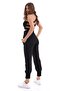 Scuba Diver Jogger Sweatpants High Waist Wide Belt Leg Pleat Detailed - 4