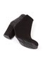 Starly Black Luxury Suede Back Detailed Heeled Boots Bottie - 8