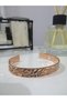 Pure Copper Enli Bracelet with Motif 100% Copper Snap-on Suitable for All Wrists - 3