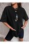 Planets Printed Women's Oversize Tshirt- - 3