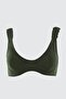 Green Gather Detailed Underwire Bikini Top TBESS21BU0035 - 7