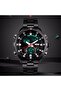 1144 Men's Black Steel Analog and Digital Wrist Watch - 4