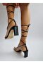 Black Skin Flip Flops Sandals - 4