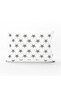 Rectangular Pillowcase - Gray Star Shaped Decorative Design