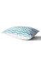 Water Painted Zigzag Patterned Digital Printed Rectangular Throw Pillow Cover - 2
