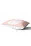 Swan Patterned Digital Printed Rectangular Pillow Case with Pink Background - 2