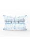 Blue Line Patterned Digital Printed Decorative Rectangular Pillow Case