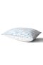 Blue Line Patterned Digital Printed Decorative Rectangular Pillow Case - 2