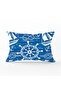 Blue and White Background Starfish Patterned Digital Printed Modern Rectangular Pillow Case
