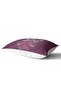 Modern Rectangular Pillowcase with Authentic Owl Pattern on Purple Background - 2