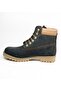 3507 Black Unisex Genuine Leather & Rubber Sole Waterproof Waterproof Boots - 2