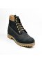 3507 Black Unisex Genuine Leather & Rubber Sole Waterproof Waterproof Boots - 5