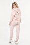 Women's Pink Color Hooded Set - 4