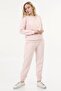 Women's Crew Neck Pink Color Sweat Suit - 2