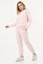 Women's Crew Neck Pink Color Sweat Suit - 3