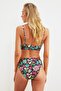 Tropical Print High Waist Regular Leg Bikini Bottom Tbess21Ba0320 - 5